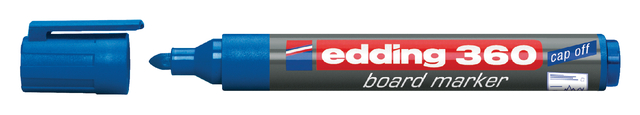 Whiteboardmarker edding 360 rond 1.5-3mm blauw afbeelding