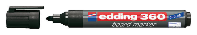 Whiteboardmarker edding 360 rond 1.5-3mm zwart afbeelding