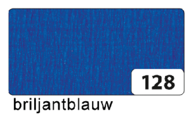 Crêpepapier Folia 250x50cm nr128 briljantblauw afbeelding
