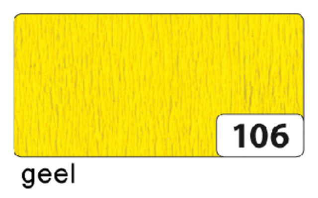 Crêpepapier Folia 250x50cm nr106 geel afbeelding