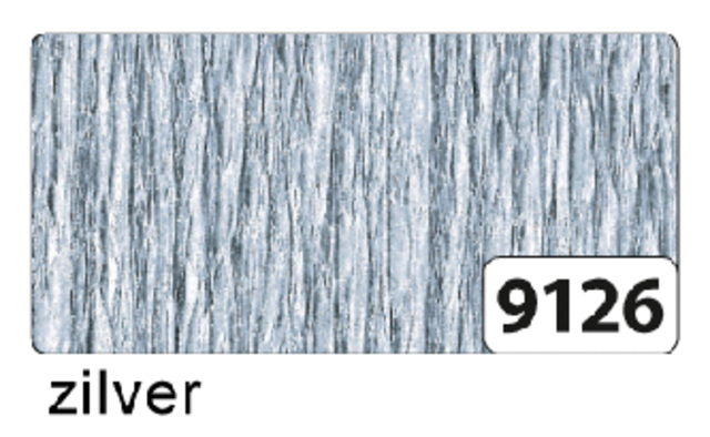 Crêpepapier Folia 250x50cm nr9126 zilver afbeelding