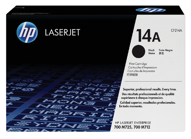 Tonercartridge HP CF214A 14A zwart afbeelding