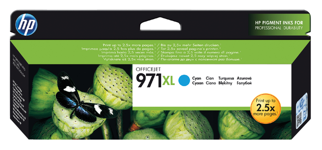 Inktcartridge HP CN626AE 971XL blauw afbeelding