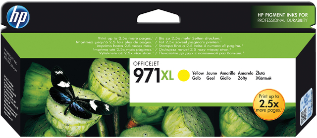 Inktcartridge HP CN628AE 971XL geel afbeelding