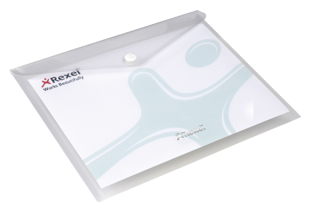Enveloptas Rexel ice A5 transparant 5 stuks afbeelding