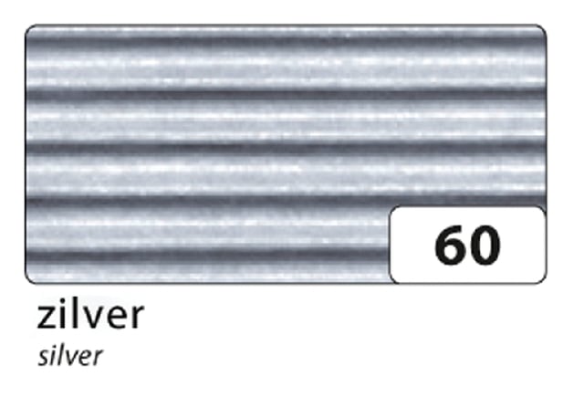 Golfkarton Folia E-golf 50x70cm 250gr nr60 zilver afbeelding