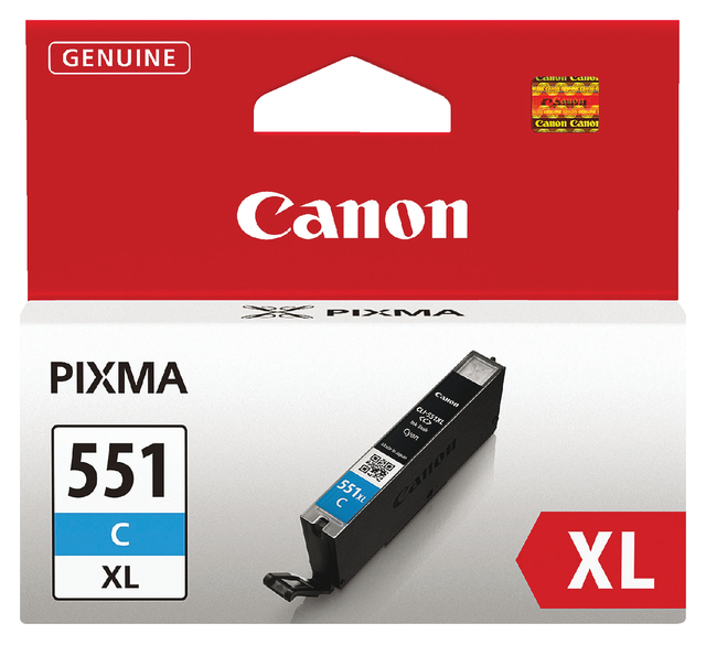 Inktcartridge Canon CLI-551XL blauw afbeelding