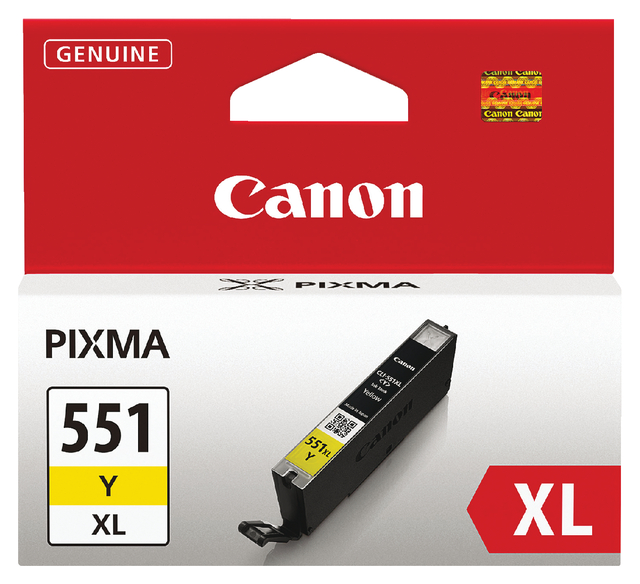 Inktcartridge Canon CLI-551XL geel afbeelding