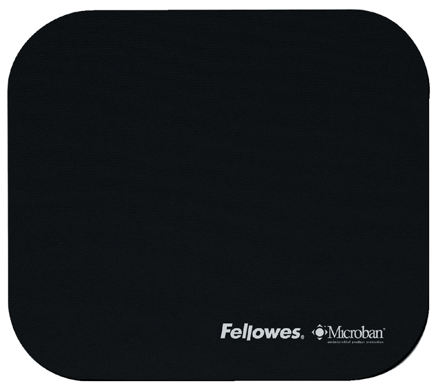 Muismat Fellowes microban antibacterieel zwart afbeelding