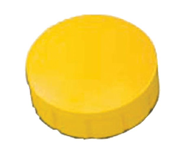 Magneet MAUL Solid 15mm 150gr geel 10 stuks afbeelding