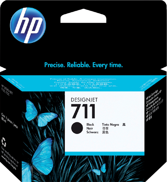 Inktcartridge HP CZ133A 711XL zwart afbeelding