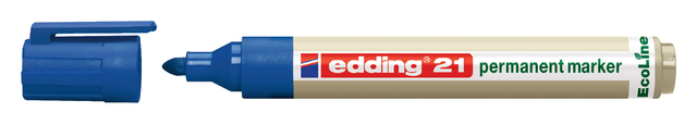 Viltstift edding 21 Ecoline rond blauw 1.5-3mm afbeelding