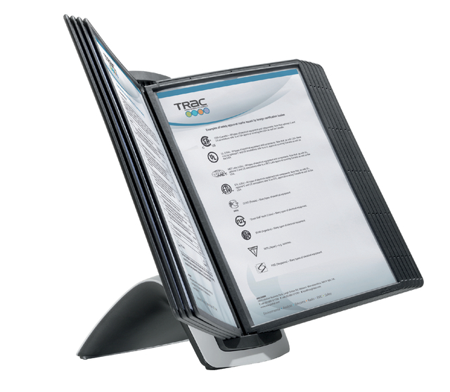 Bureaustandaard Durable 5855 Sherpa Style 10-tassen zwart afbeelding