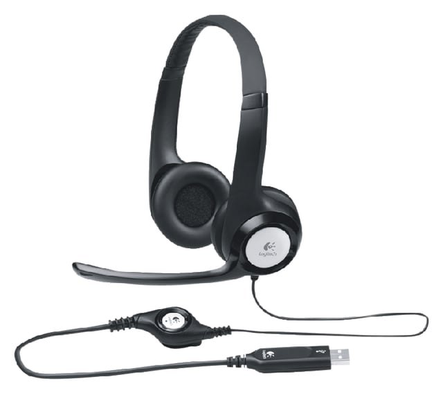 Headset Logitech H390 Over Ear zwart afbeelding
