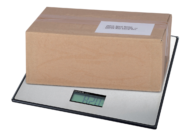 Pakketweger MAUL Global 50kg metalen plateau 32x32cm inclusief batterij zwart — Foto 2 van 2