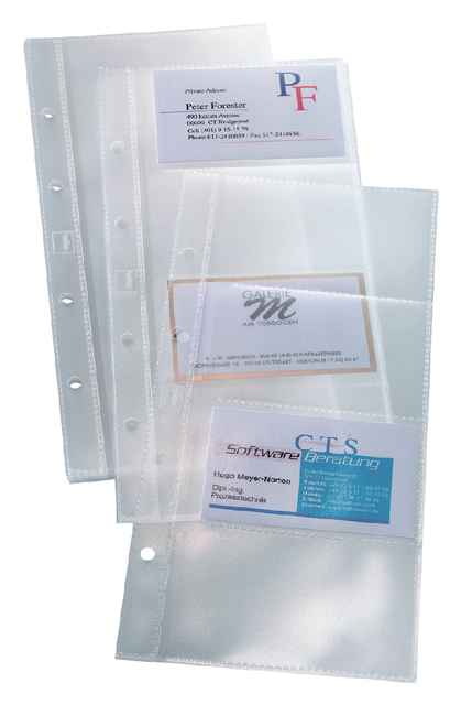 Visitekaarthoes Sigel VZ350 voor visitekaartmap VZ300 voor 80 kaarten 90x58mm afbeelding