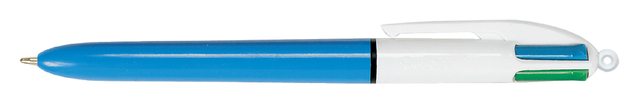 Balpen Bic 4kleuren medium lichtblauw afbeelding