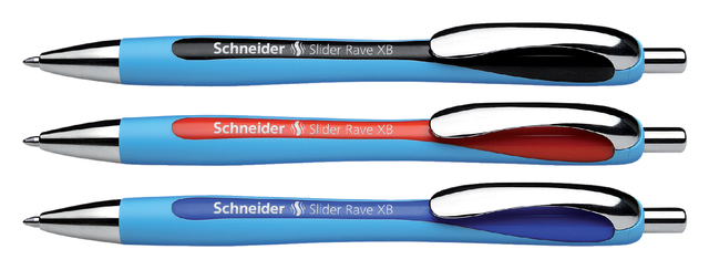 Balpen Schneider Slider Rave extra breed rood — Foto 2 van 2