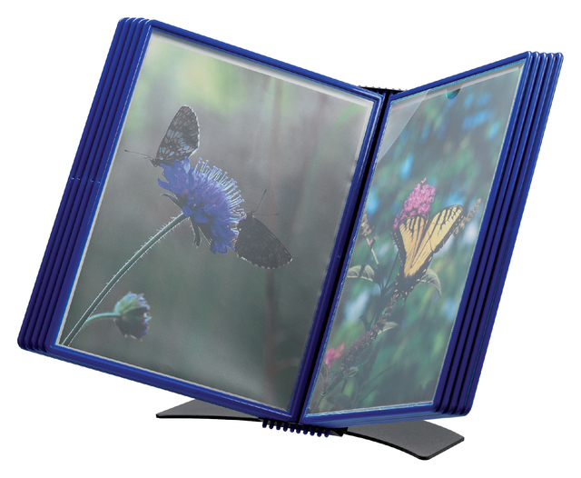 Bureaustandaard Djois Flex-O-Frame Premium A4 10-tassen blauw afbeelding