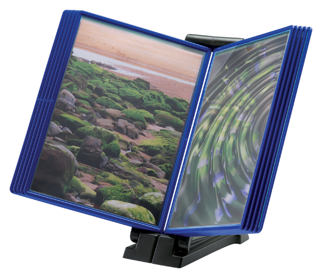 Infomanager Djois Flex-O-Frame basis met 10-tassen antraciet/blauw afbeelding