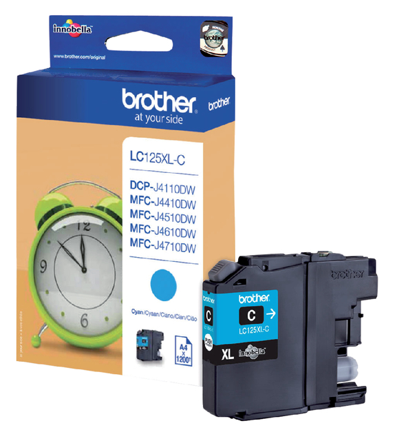 Inktcartridge Brother LC-125XLC blauw afbeelding