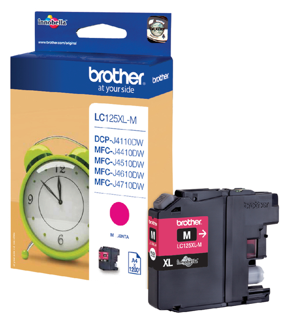 Inktcartridge Brother LC-125XLM rood afbeelding