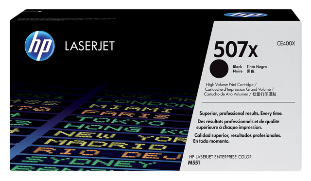 Tonercartridge HP CE400X 507X zwart afbeelding