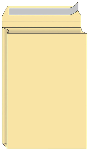 Envelop Quantore monsterzak 229x324x38mm zelfklevend creme 125 stuks afbeelding