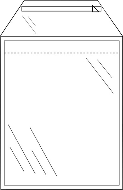 Envelop CleverPack akte A4 220x300mm zelfklevend transparant pak à 50 stuks afbeelding
