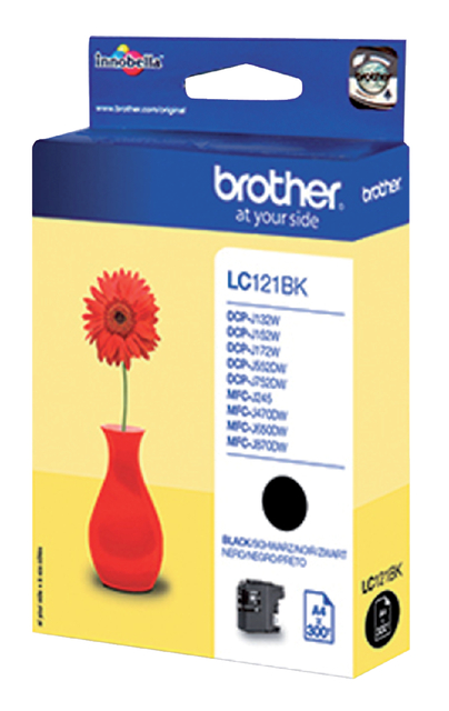 Inktcartridge Brother LC-121BK zwart afbeelding