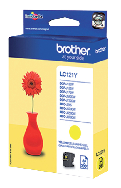 Inktcartridge Brother LC-121Y geel afbeelding