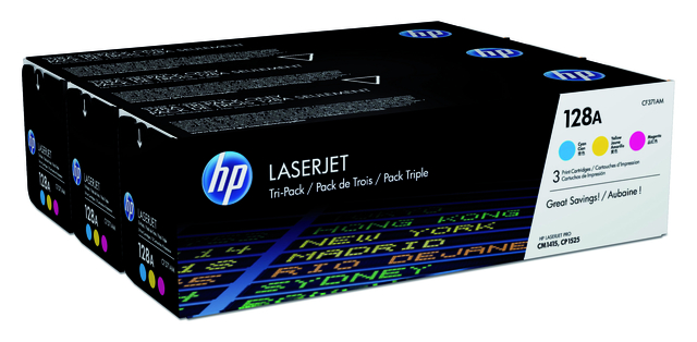 Tonercartridge HP CF371AM 128A 3 kleuren afbeelding