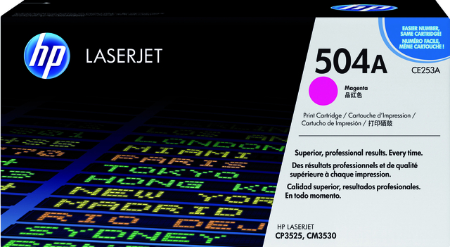 Tonercartridge HP CE253A 504A Magenta afbeelding