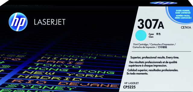 Tonercartridge HP CE741A 307A blauw afbeelding