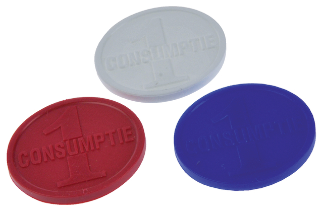Consumptiemunt Combicraft blauw 750 stuks afbeelding