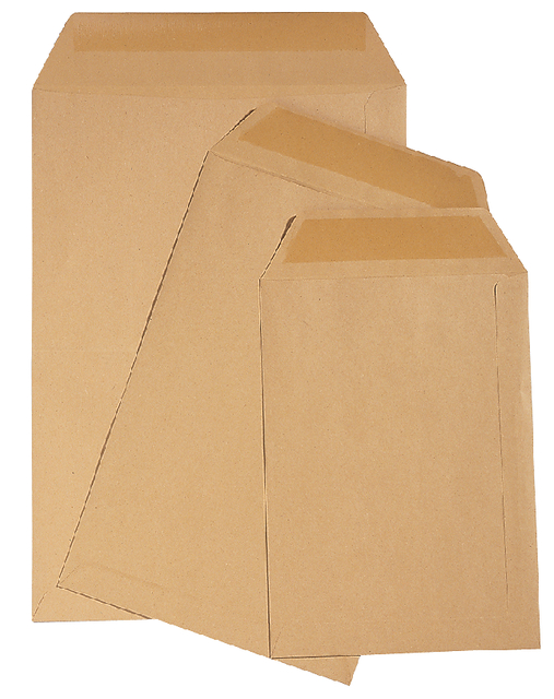 Envelop Quantore loonzak 95x145 70gr bruin 1000 stuks afbeelding