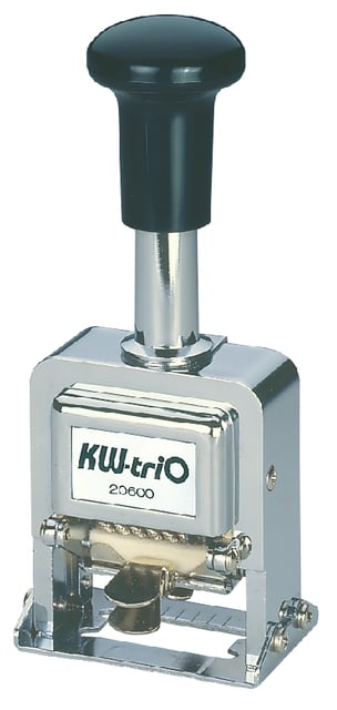 Numeroteur kw-trio 206 met 6 cijfers afbeelding
