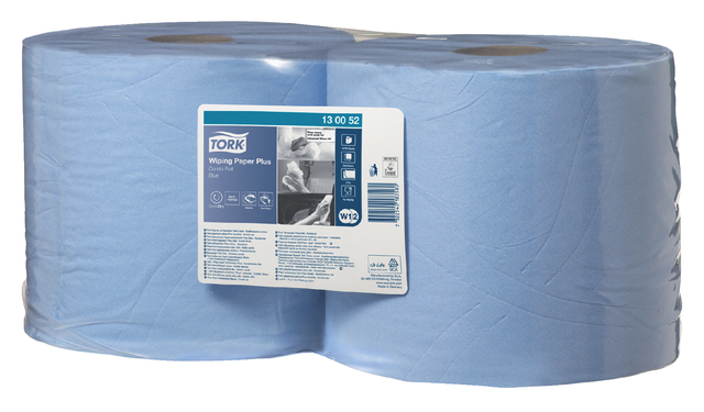 Poetspapier Tork W2 Plus Premium 2-laags 750 vel blauw 130052 — Foto 2 van 2
