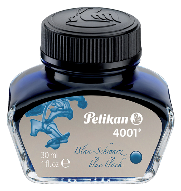 Vulpeninkt Pelikan 4001 30ml blauw/zwart afbeelding