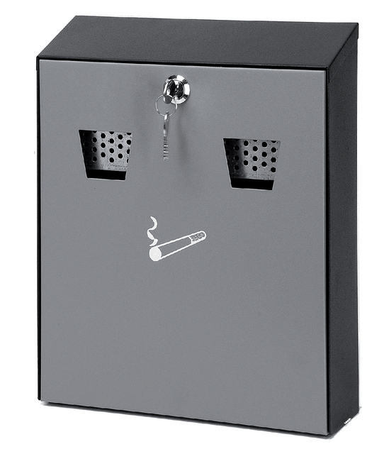 Asbak wand zwart/grijs afbeelding
