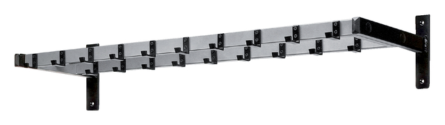 Kapstok wand VepaBins HIQ19 met 19 haken afbeelding
