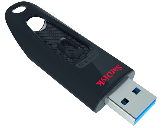 USB stick 3.0 Sandisk Cruzer Ultra USB-A 64GB afbeelding