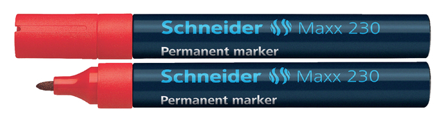 Viltstift Schneider Maxx 230 rond 1-3mm rood afbeelding