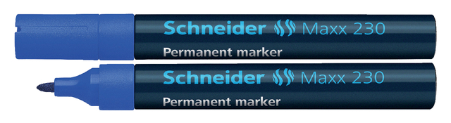 Viltstift Schneider Maxx 230 rond 1-3mm blauw afbeelding
