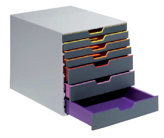 Ladenbox Durable Varicolor 7 laden grijs afbeelding