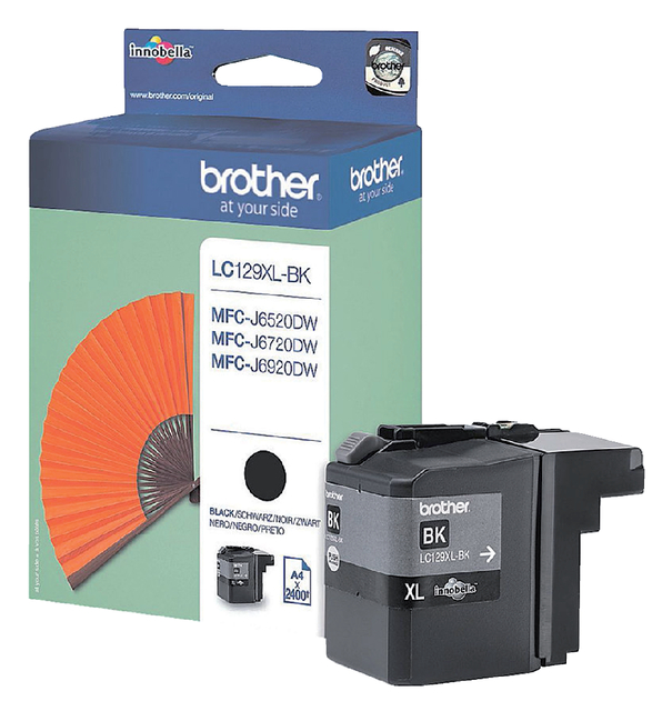 Inktcartridge Brother LC-129XLBK zwart afbeelding