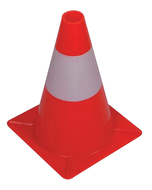 Afbakeningskegel 30cm rood wit — Foto 2 van 2