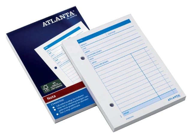 Notablok Atlanta A6 100vel afbeelding