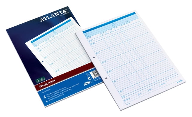 Weekstaat Djois Atlanta A4 297x210mm 70gr 50vel afbeelding