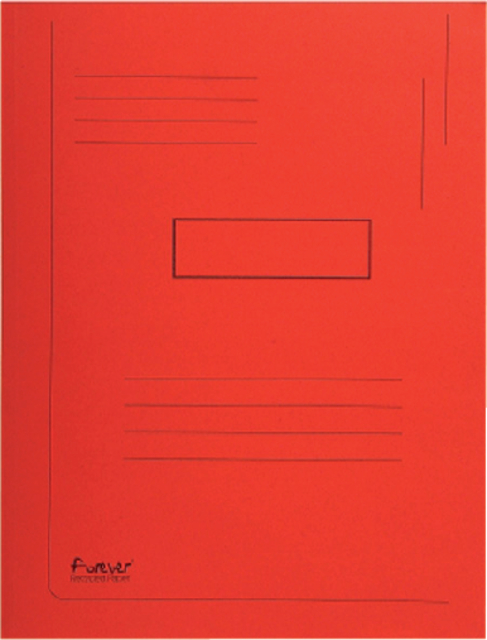 Dossiermap Exacompta Forever A4 2 kleppen 290gr rood afbeelding